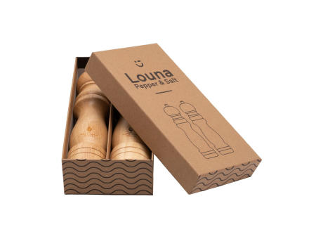 Louna Pepper & Salt Classic Pfeffer- und Salzmühle Werbeartikel