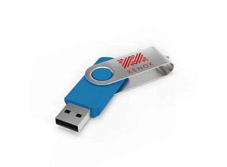 USB Stick Twister Light Blue, 4 GB  Werbeartikel