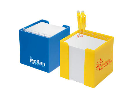 Zettelbox mit Köcher "Alpha" bedrucken