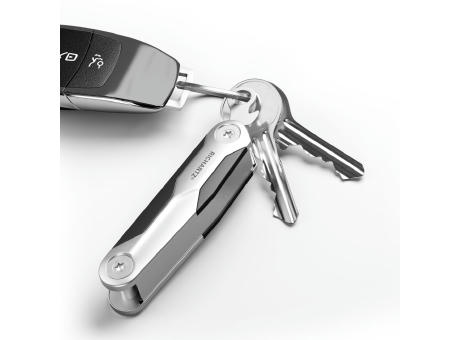 RICHARTZ NEO knife 8+ mini zusammengeklappt am Schlüsselbund mit Autoschlüssel – Taschenmesser mit Gravur Ihres Logos