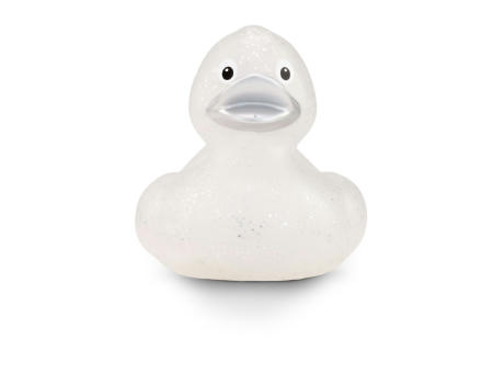 Werbeente Silke Silberglitzer, ca. 8 cm Werbeartikel