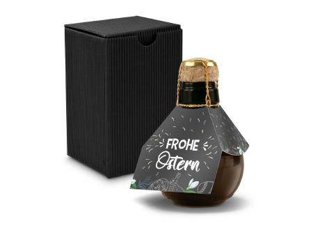 Kleinste Sektflasche der Welt! Frohe Ostern - Inklusive Geschenkkarton in Gelb, 125 ml Werbeartikel