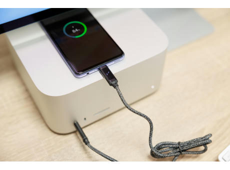 Ladekabel aus Nylongewebe 65W Claudia bedrucken