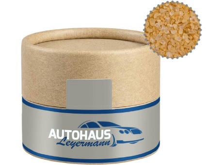 Product image Gewürzmischung Rauch-Salz grob, ca. 75g, Kraftpapierdose Mini Werbeartikel