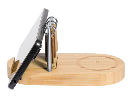 Multifunktionaler Wireless-Fastcharger Faylo Werbeartikel