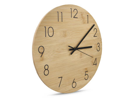 Wanduhr Bambus Werbeartikel