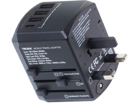 TROIKA Reiseadapter-Set TROIKA WORLD TRAVEL ADAPTER Werbeartikel