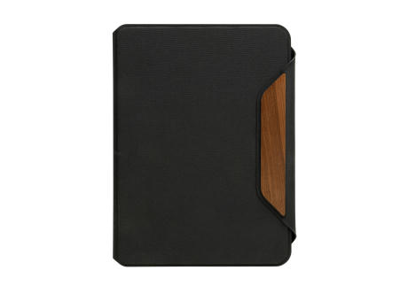 Teri AWARE™ A5 Portfolio aus RPET und Walnuss bedrucken