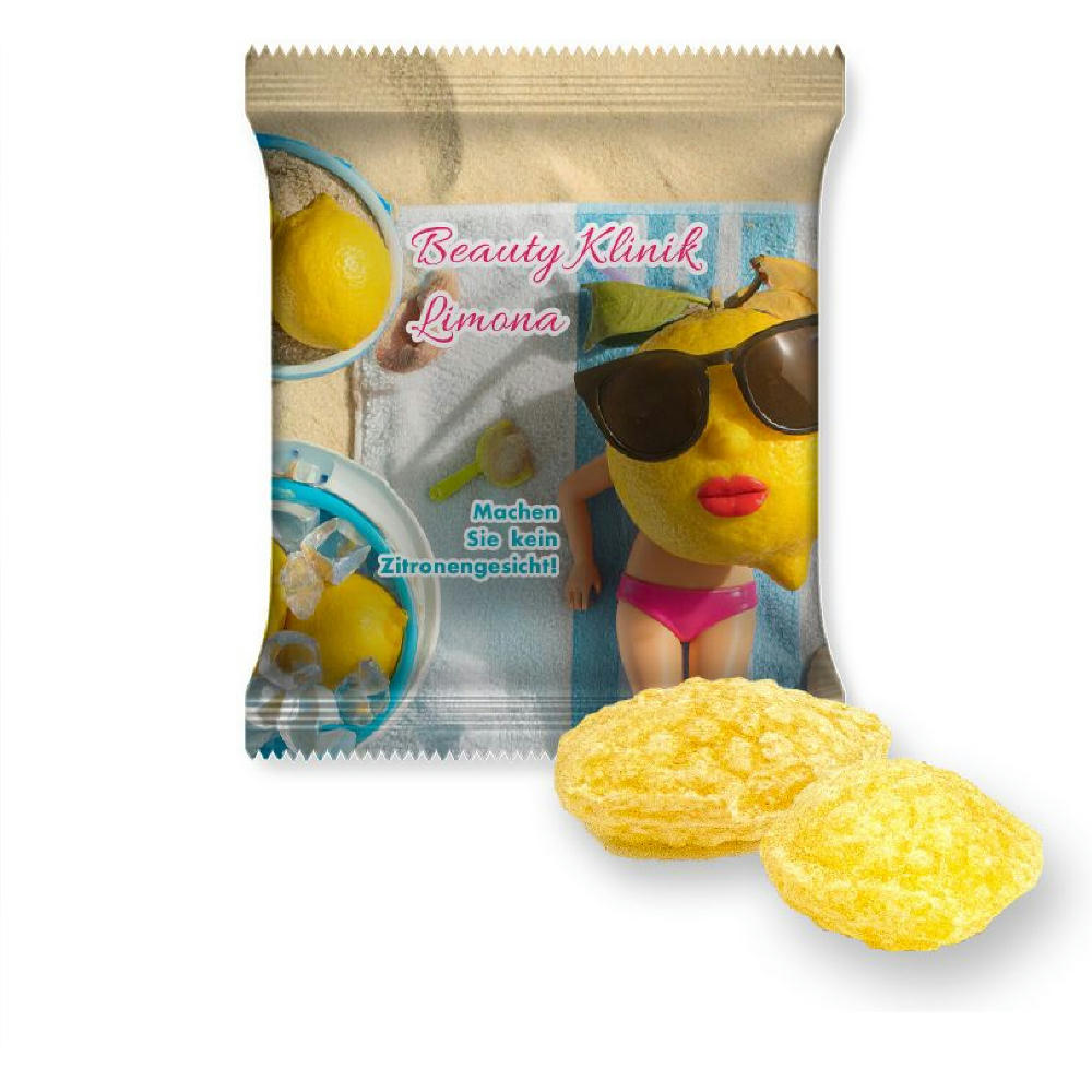 Product image Zitronenbonbons mit Vitamin D, ca. 17g, Midi-Tüte Werbeartikel