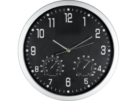 Wanduhr mit Hygro - und Thermometer Werbeartikel