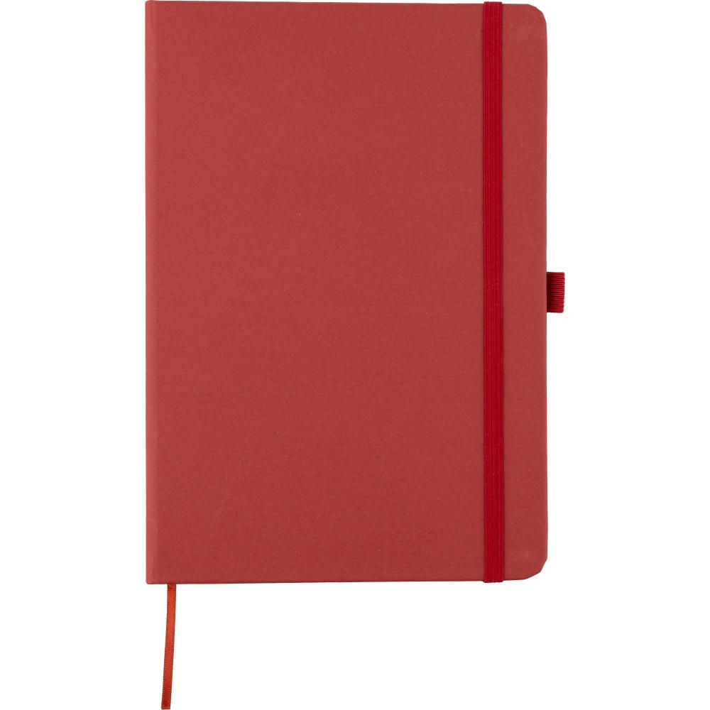 Recycelter Bioabfall und Karton-Notizbuch A5 Gertrud Original Werbeartikel