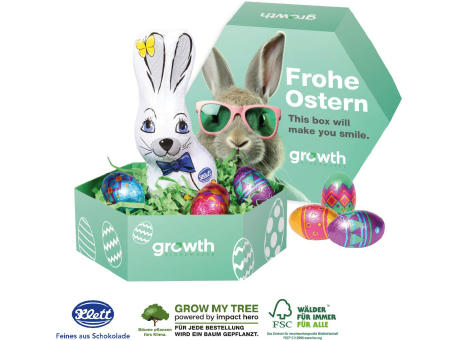 GROßES OSTERNEST MIT KLETT SCHOKOLADE Werbeartikel