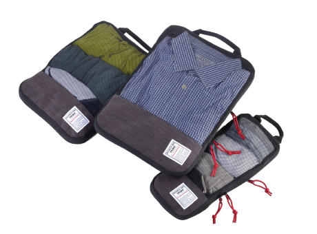 TROIKA Reise-Kompressionstaschen Set BUSINESS PACKING CUBES bedrucken