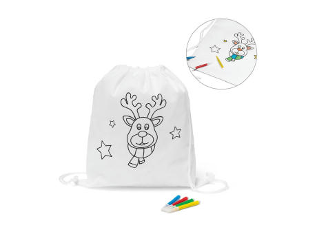 Product image GLENCOE. Weihnachtlicher Turnbeutel zum bemalen bedrucken