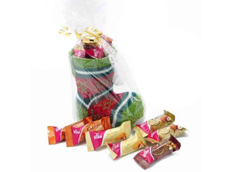 Nikolausstiefel Nougat, 70g, neutral Werbeartikel