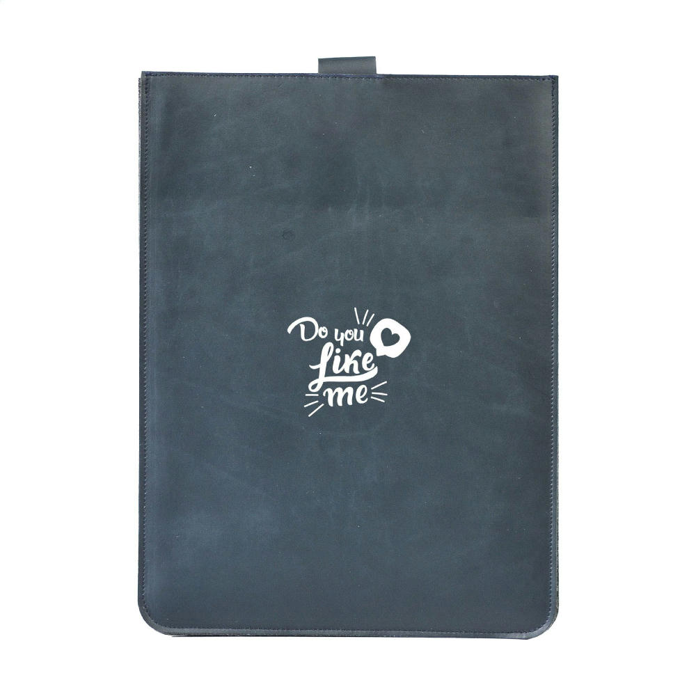 Recycled Leather Laptop Sleeve 14" Werbeartikel