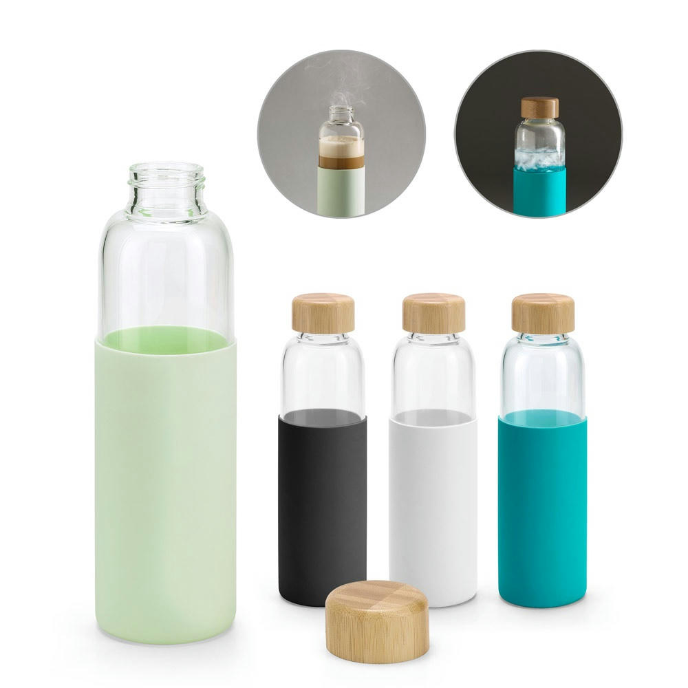 Product image DAKAR. Flasche aus Bambus und Borosilikatglas 600 ml Werbeartikel