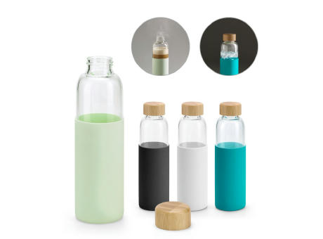 Product image DAKAR. Flasche aus Bambus und Borosilikatglas 600 ml bedrucken