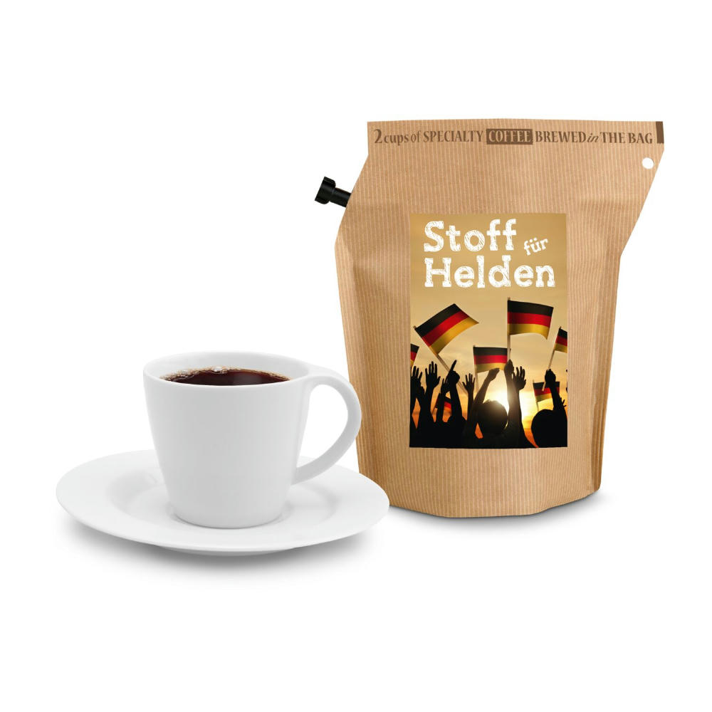 Product image Geschenkartikel / Präsentartikel: Deutschland FAN-Kaffee, wiederverwendbarer Brühbeutel Werbeartikel