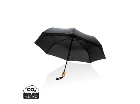 Product image 21" Impact AWARE™ RPET 190T Bambus-Schirm autom. open/close Werbeartikel