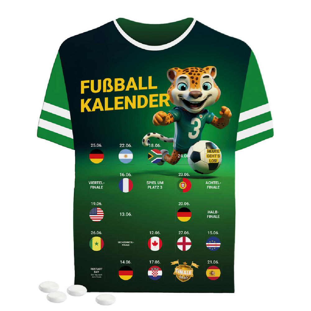 Product image Eventkalender Trikot, Mentos Kaudragees Mint Werbeartikel