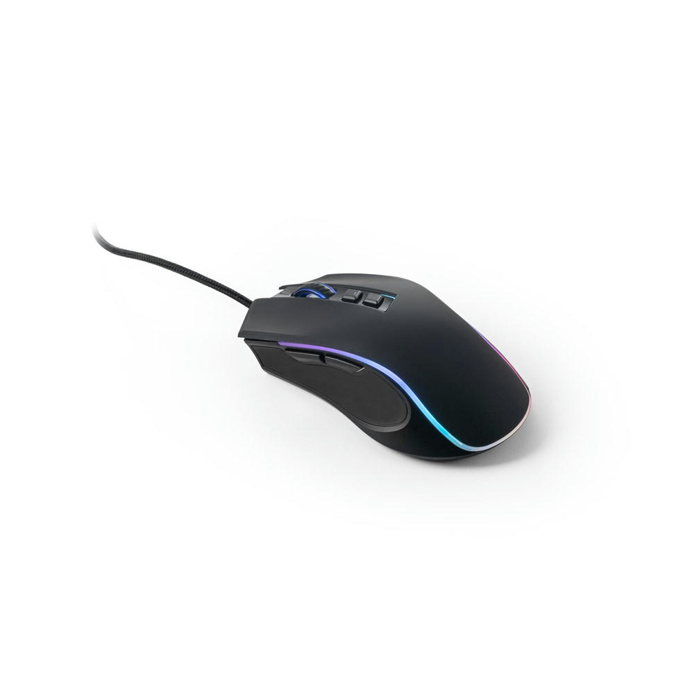 Product image THORNE MOUSE RGB. Gaming-Maus mit 1.5 m Kabel und RGB-LED-Leuchten aus ABS Werbeartikel