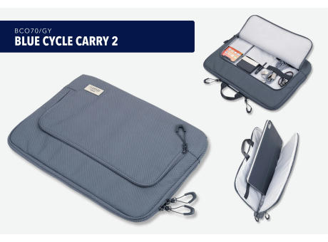 TROIKA Laptoptasche BLUE CYCLE CARRY 2 Werbeartikel