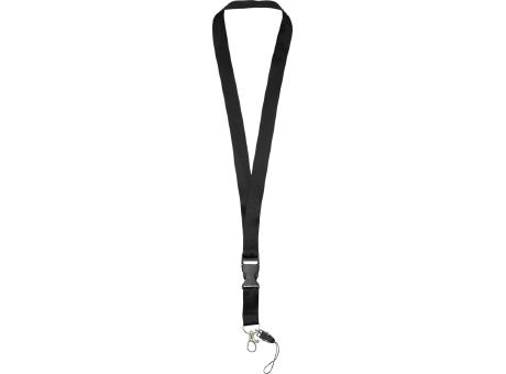Product image Sagan Lanyard mit abnehmbarer Schnalle und Handyband Werbeartikel