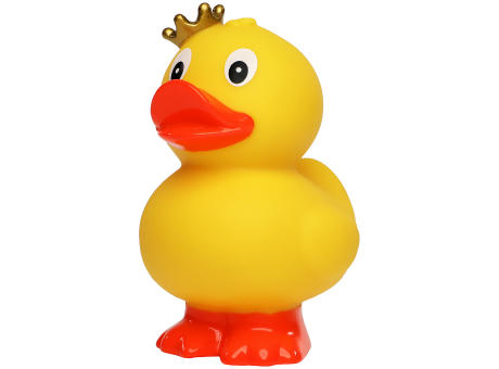 Quietsche-Ente Krone, stehend Werbeartikel