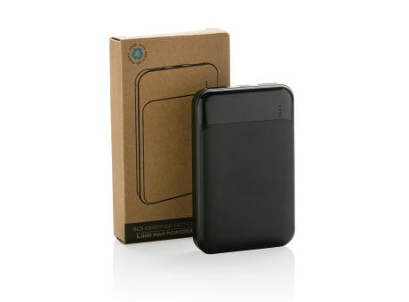 5.000mAh Powerbank aus RCS recyceltem Kunststoff bedrucken