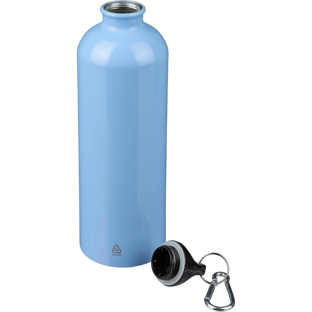 Recycelte einwandige Edelstahlflasche (750 ml) Emeric Werbeartikel