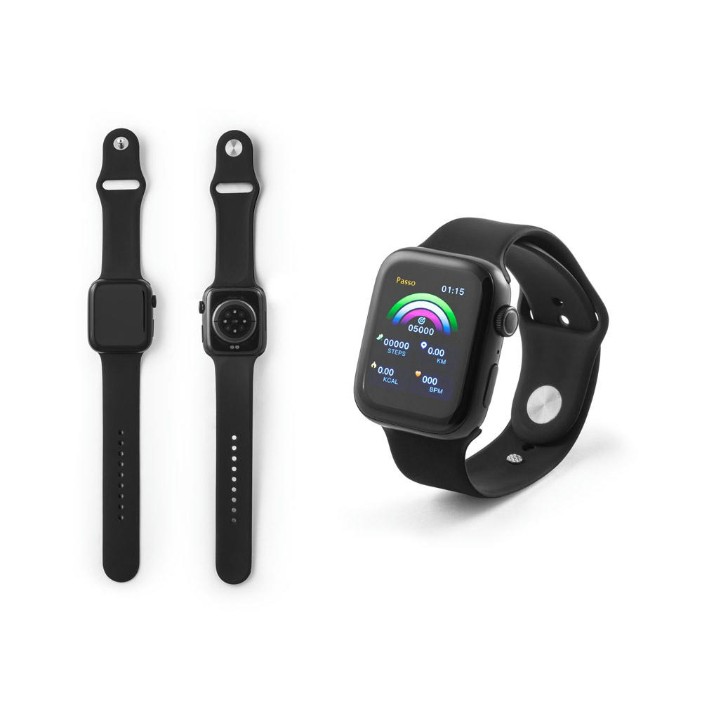 Product image WILES. Smartwatch mit 1.85"-Bildschirm, IPX4, 3 Tage Akkulaufzeit und Silikonarmband Werbeartikel