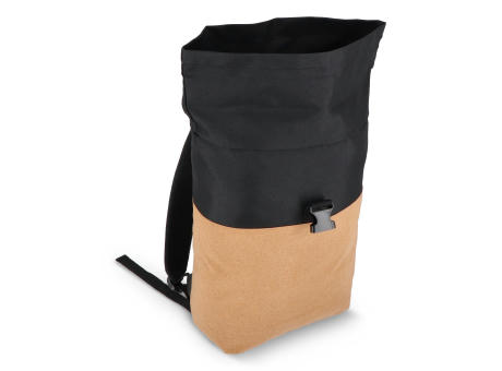 Rolltop-Rucksack Kork &amp; R-PET 18L bedrucken