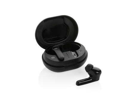 TWS Ohrhörer aus RCS Standard recyceltem Kunststoff Werbeartikel