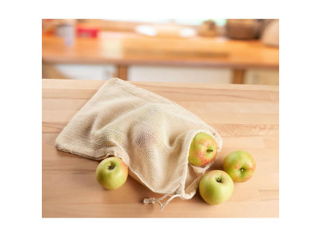 Obst- und Gemüsebeutel Cotton "ECOCARE", Materialmix bedrucken