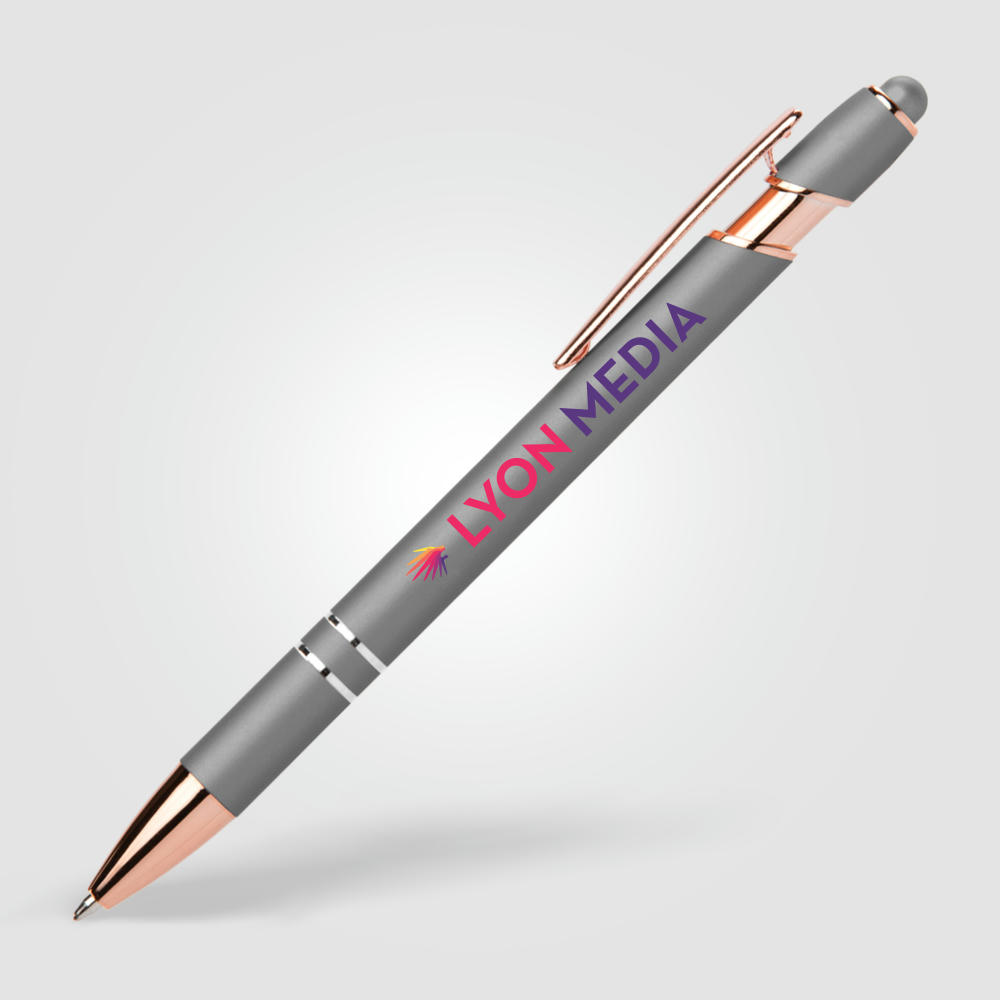 Prince Softy Roségold Metallic Kugelschreiber - m/Stylus Werbeartikel