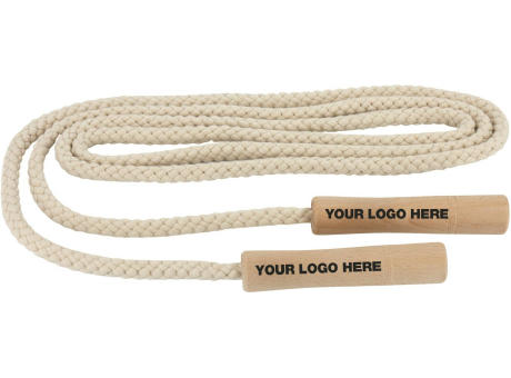 Product image Springseil mit Griffen - Baumwolle natur Werbeartikel