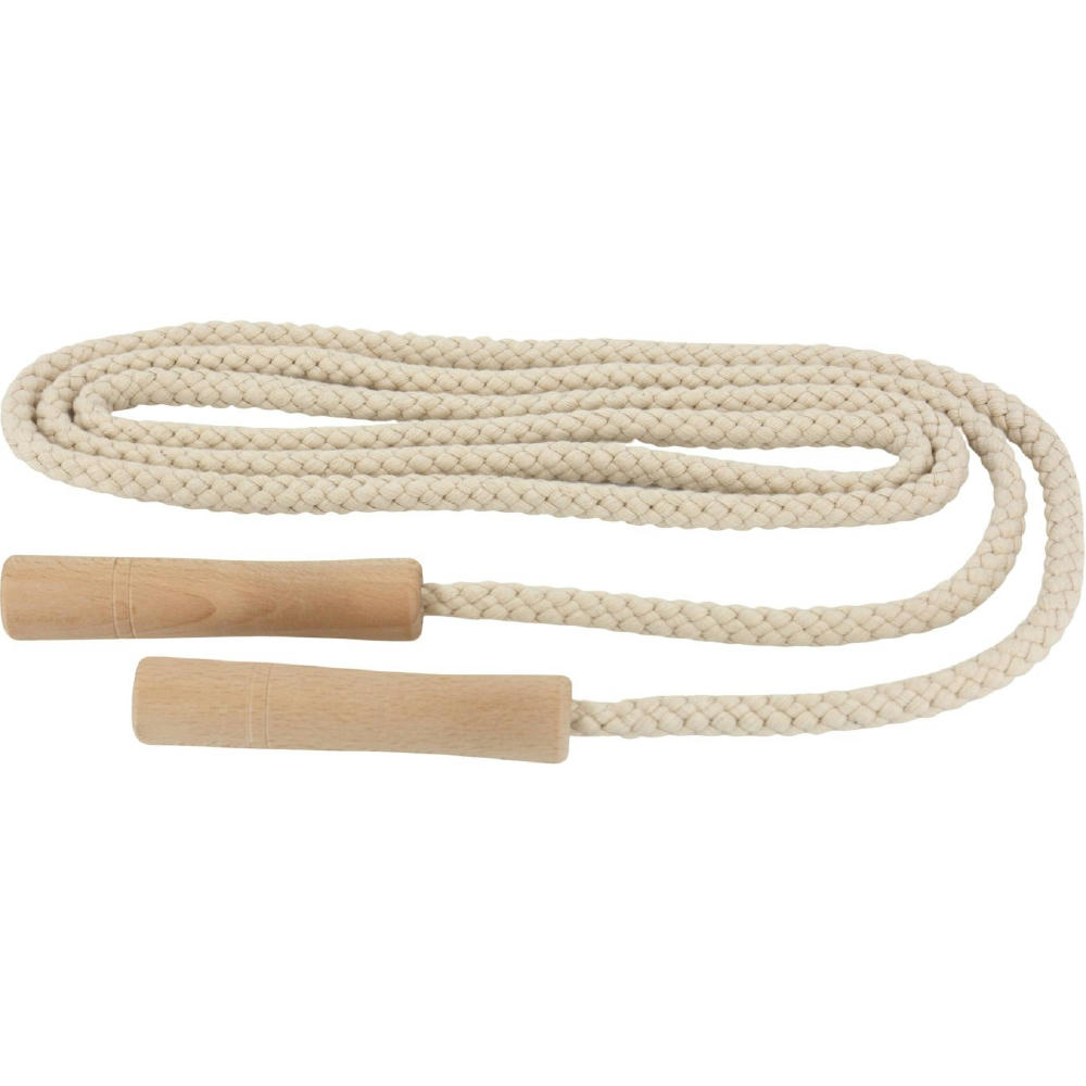 Product image Springseil mit Griffen - Baumwolle natur Werbeartikel