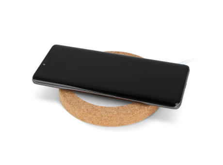 Drahtloses Ladegerät Kork &amp; RABS 15W Werbeartikel
