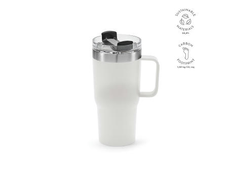 Product image Neman Tasse recy.Edelstahl, 580 ml. Mit drehbarem Deckel bedrucken