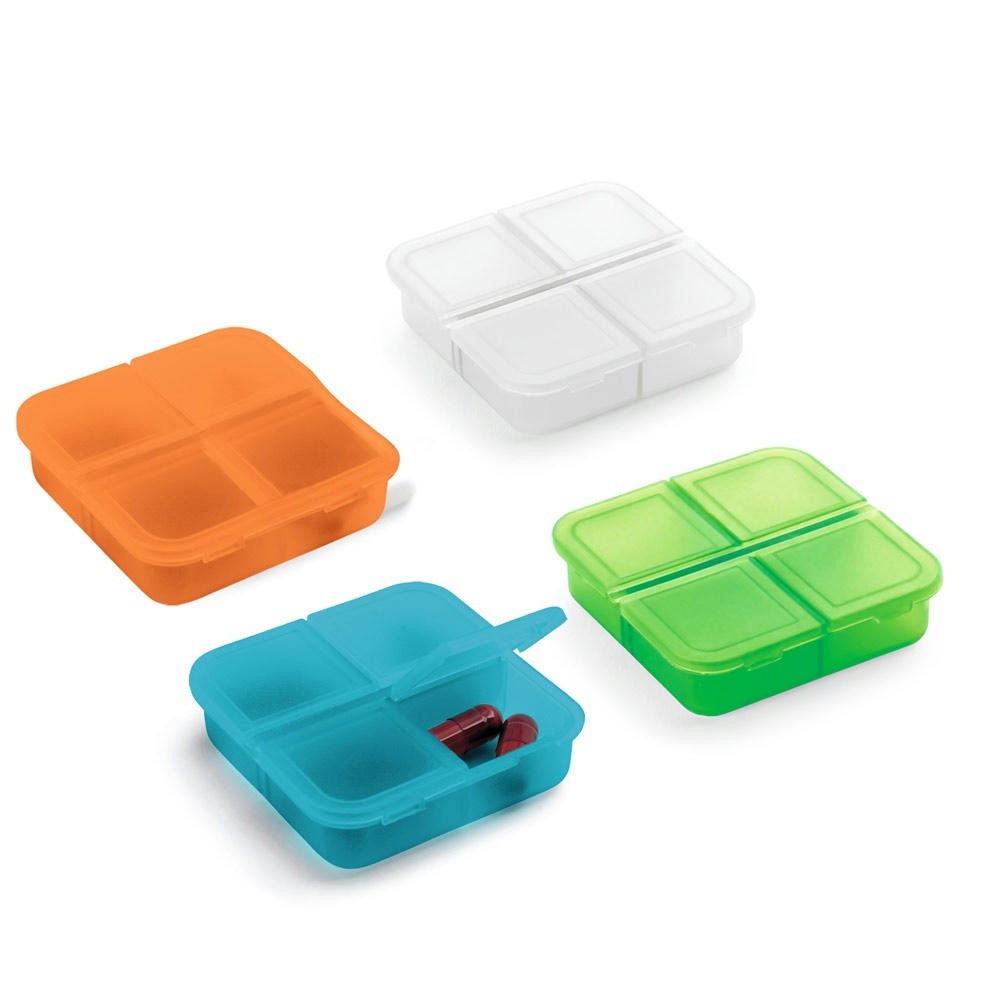 Product image ROBERTS. Tablettenbox mit 4 Fächern Werbeartikel