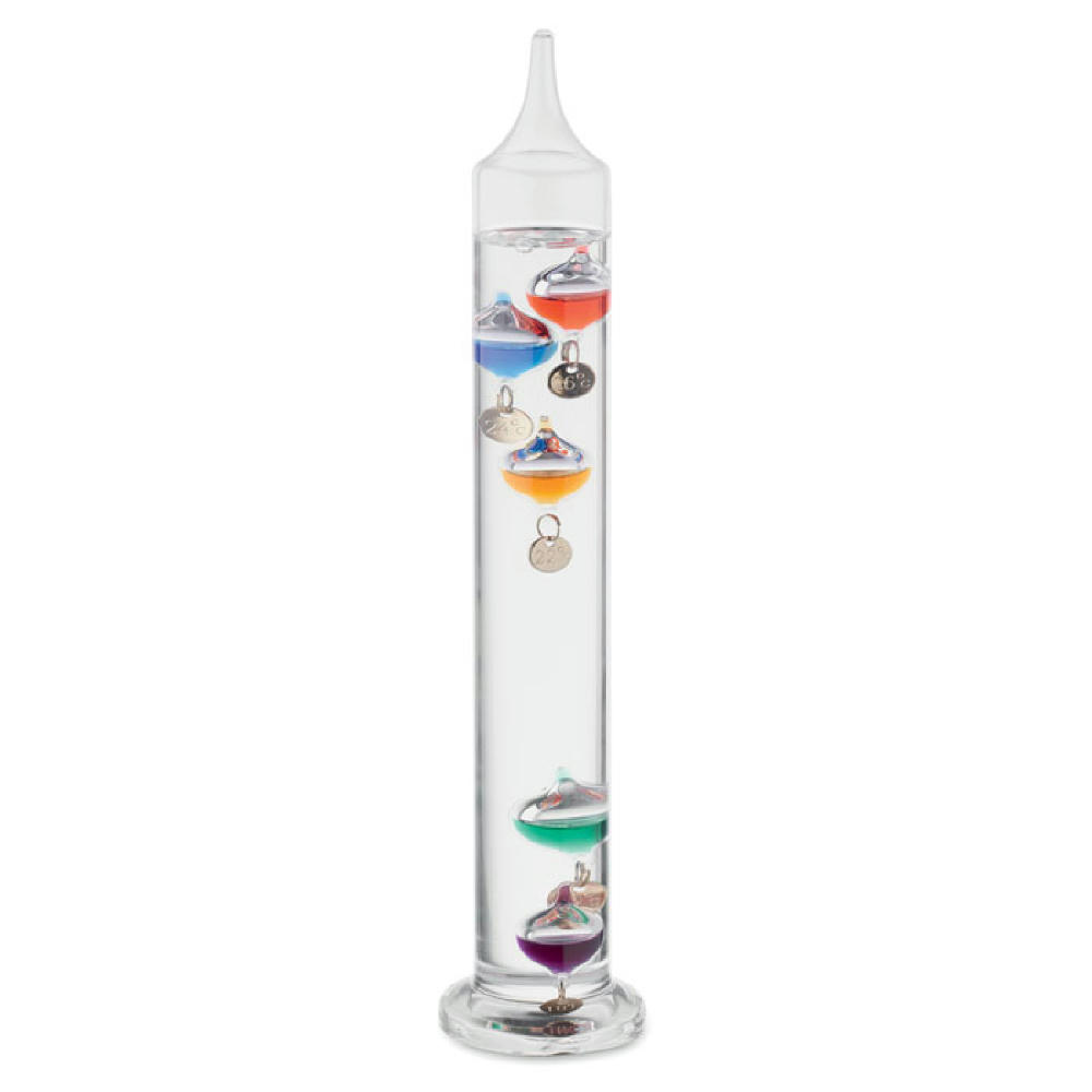 Galileo Thermometer Glas 28cm Werbeartikel