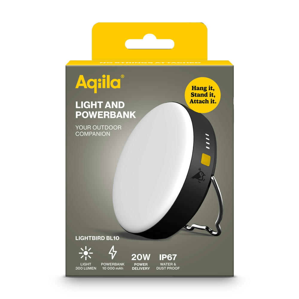 Aqiila Powerbird BL10 Taschenlampe und Powerbank 10.000 mAh  Werbeartikel