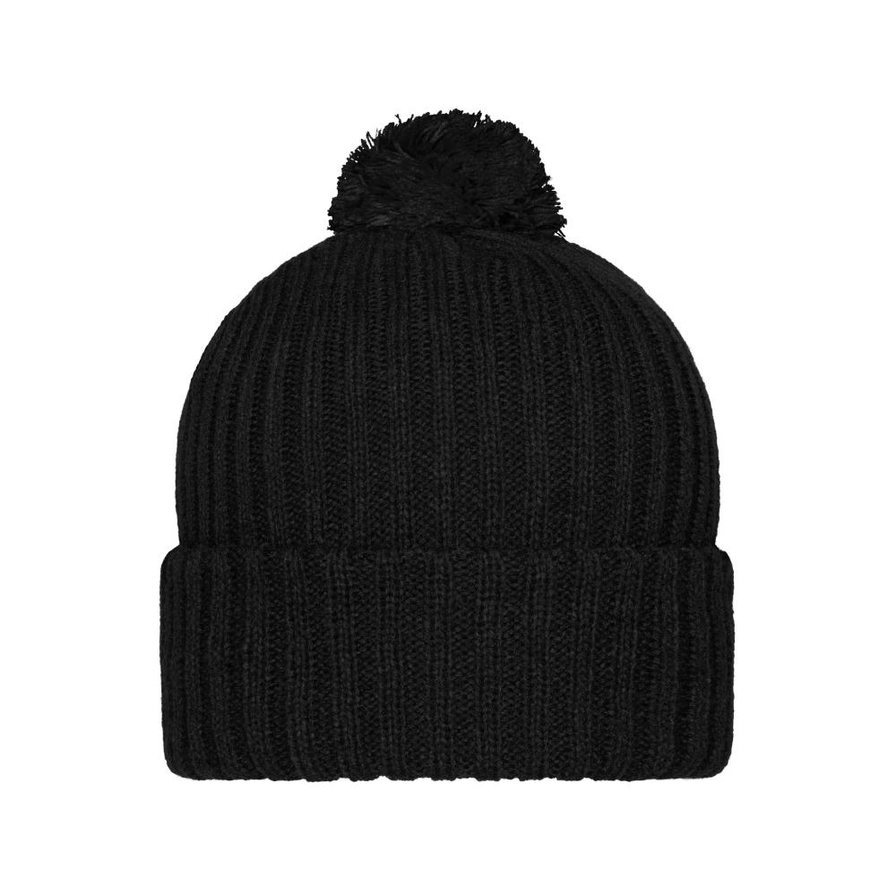 Product image Knitted Cap with Pompon - Trendige Pomponmütze in vielen Farben Werbeartikel