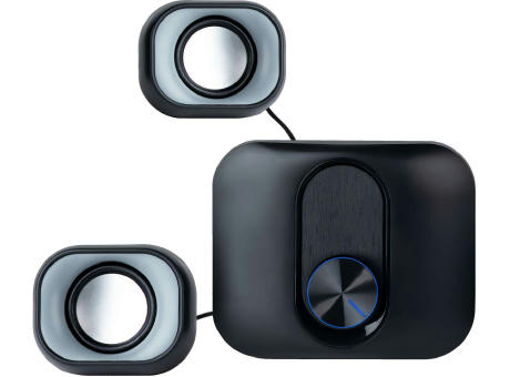Product image LOOK Lautsprecherset mit Subwoofer und zwei Satellitenlautsprechern Werbeartikel