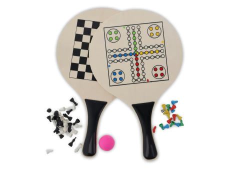 MDF Beach Tennis mit Spielen auf den Oberflächen Werbeartikel