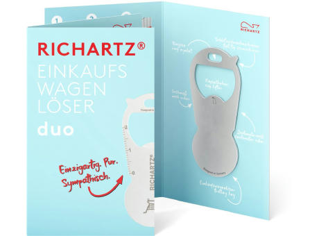 RICHARTZ® EINKAUFSWAGENLÖSER duo Werbeartikel