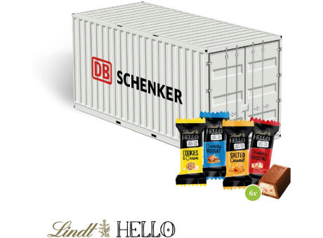 Product image 3D Präsent "Container" mit Lindt HELLO Mini Werbeartikel