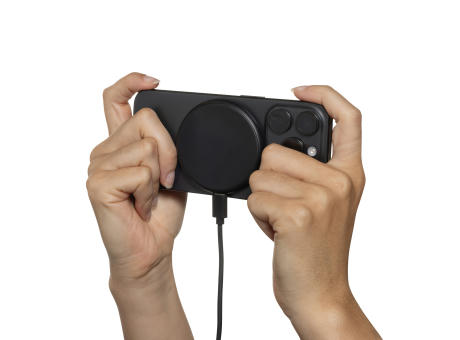 Magnapad magnetisches 3-in-1 15W Ladepad aus RCS rPlastik Werbeartikel