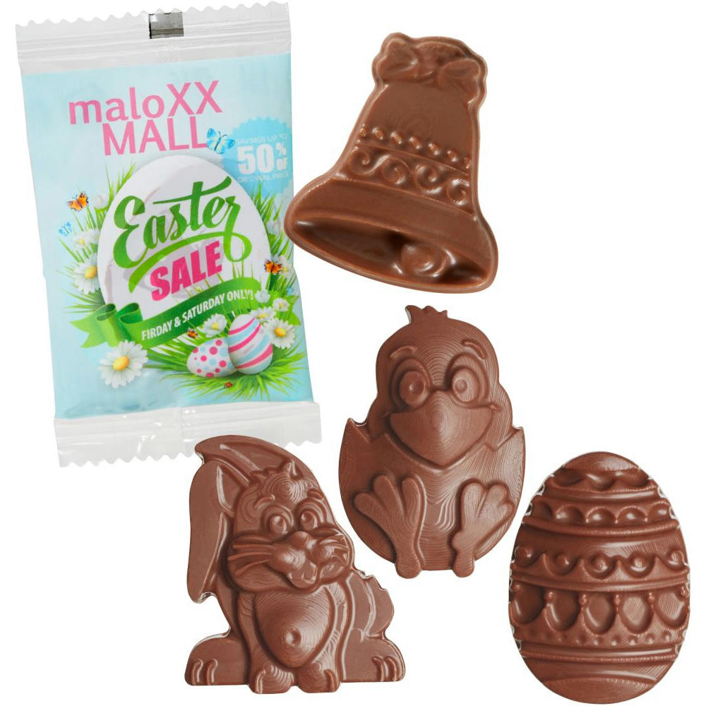 Product image Oster Schoko-Figuren im konventionellen Flowpack Werbeartikel